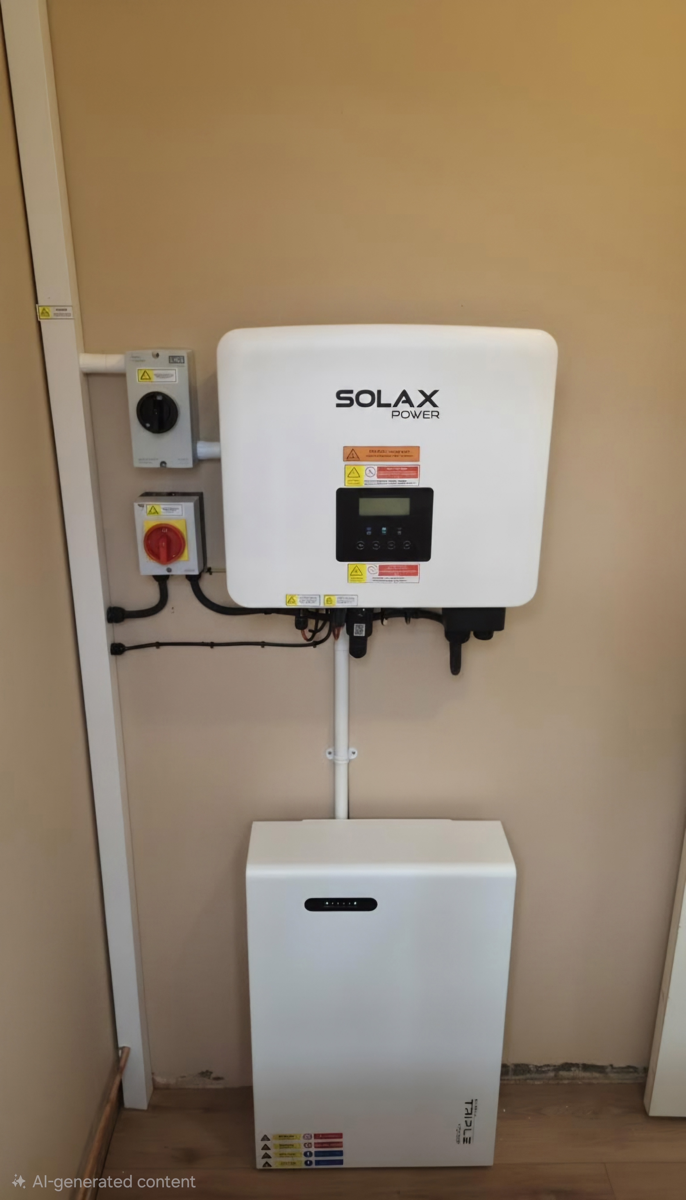 Residential solar array installation detail