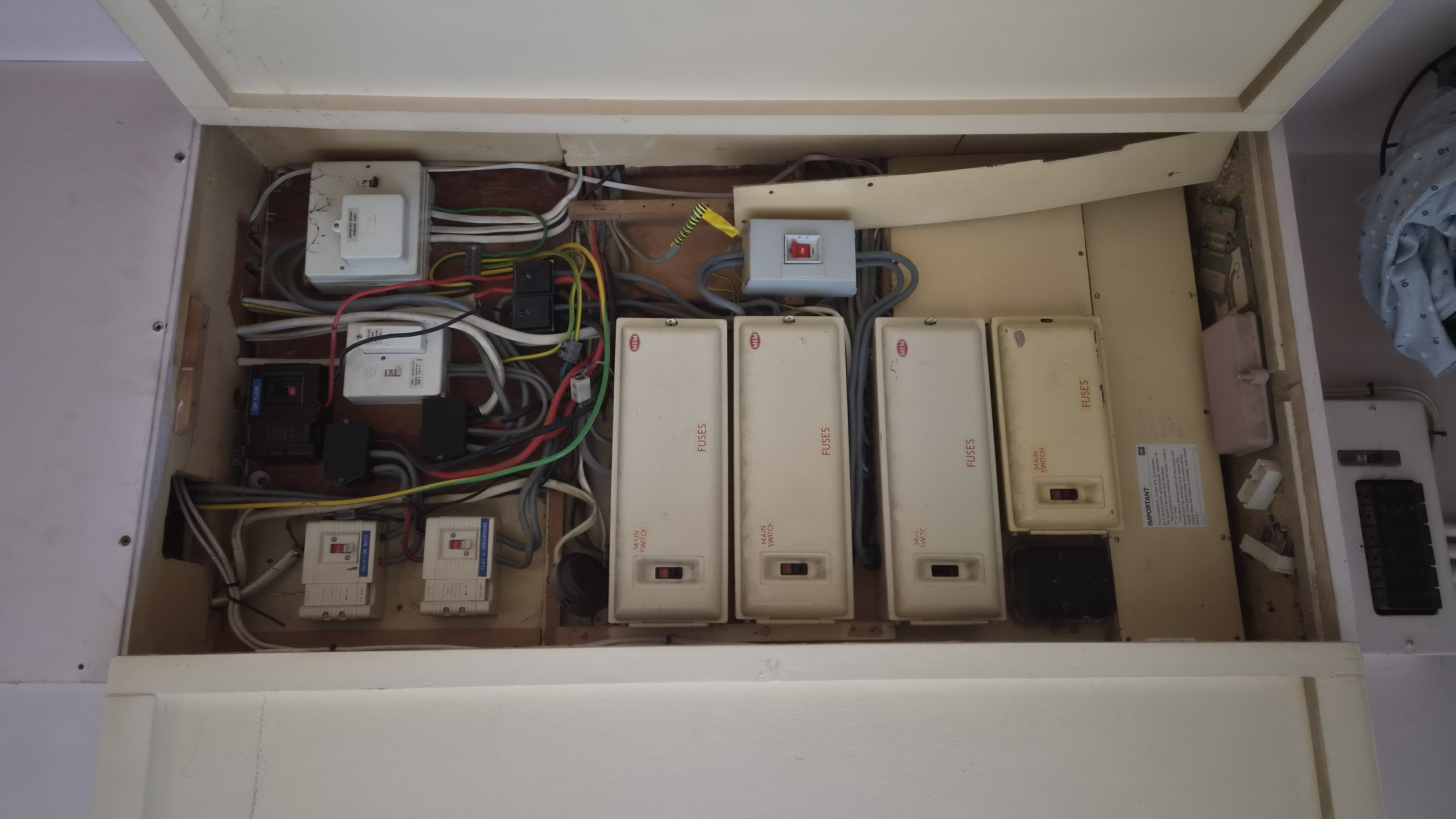 Old dangerous wiring